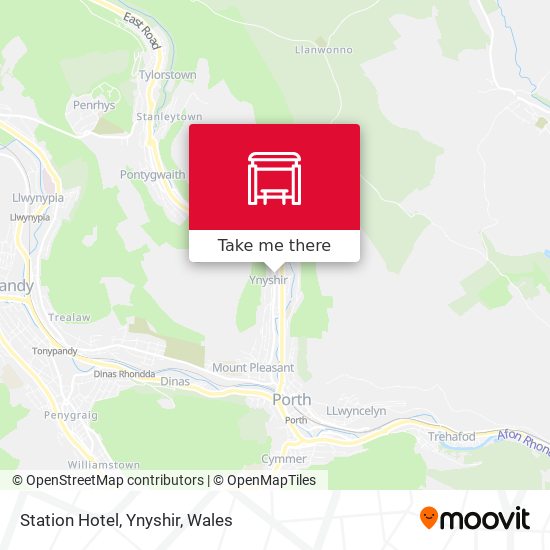 Station Hotel, Ynyshir map