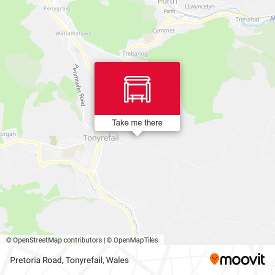 Pretoria Road, Tonyrefail map