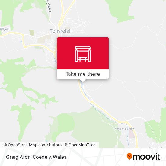 Graig Afon, Coedely map