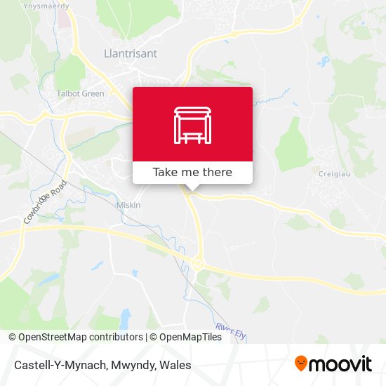Castell-Y-Mynach, Mwyndy map