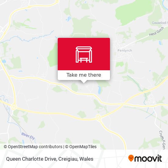 Queen Charlotte Drive, Creigiau map