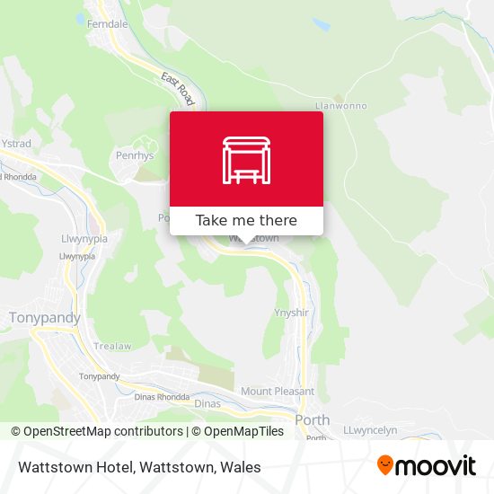 Wattstown Hotel, Wattstown map
