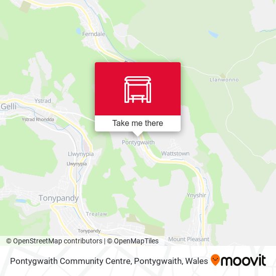Pontygwaith Community Centre, Pontygwaith map