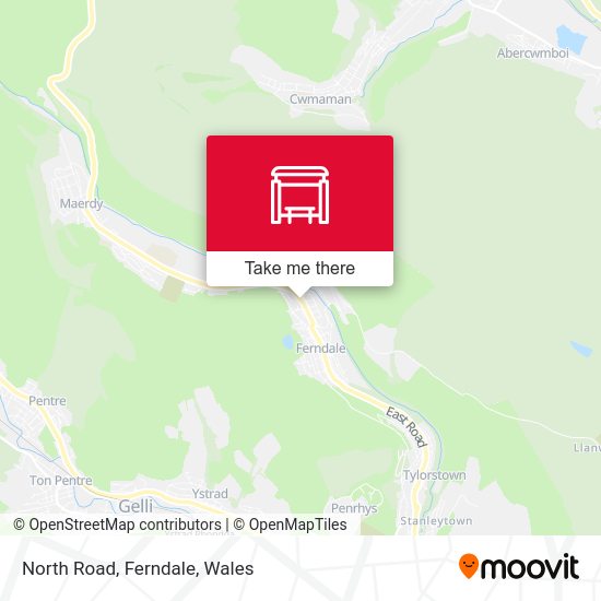 North Road, Ferndale map