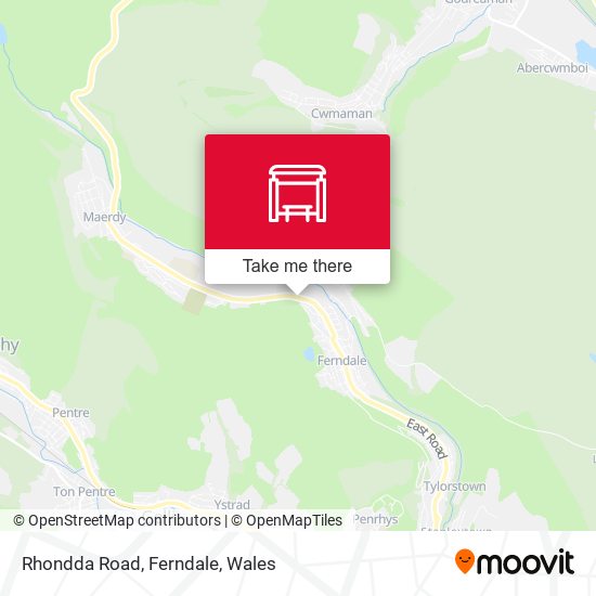 Rhondda Road, Ferndale map