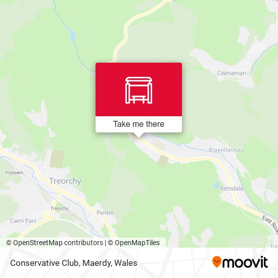 Conservative Club, Maerdy map