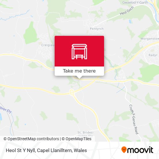 Heol St Y Nyll, Capel Llanilltern map