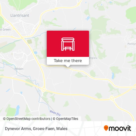 Dynevor Arms, Groes-Faen map