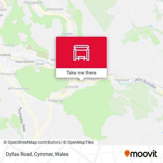 Dyllas Road, Cymmer map