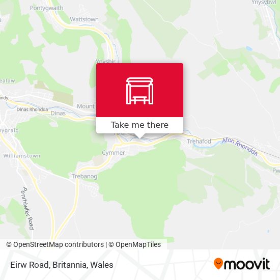Eirw Road, Britannia map