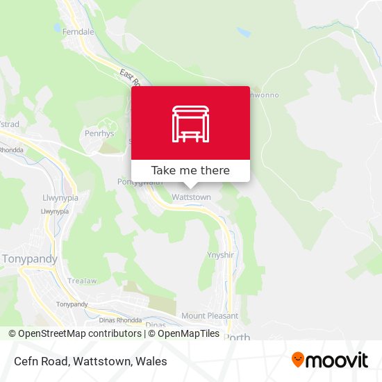 Cefn Road, Wattstown map