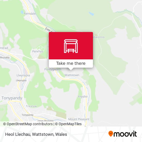 Heol Llechau, Wattstown map
