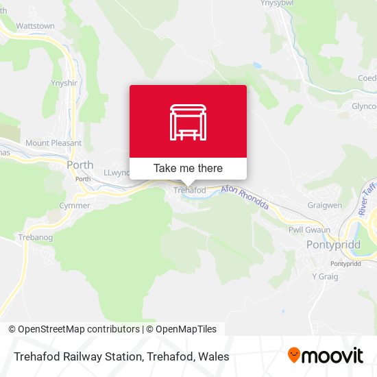 Trehafod Railway Station, Trehafod map