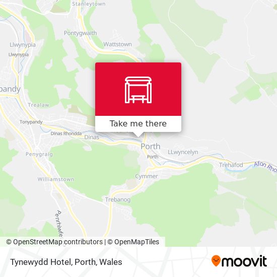 Tynewydd Hotel, Porth map