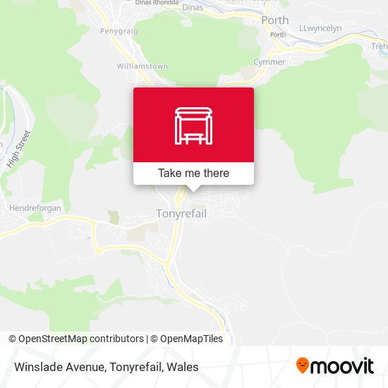 Winslade Avenue, Tonyrefail map