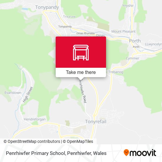 Penrhiwfer Primary School, Penrhiwfer map