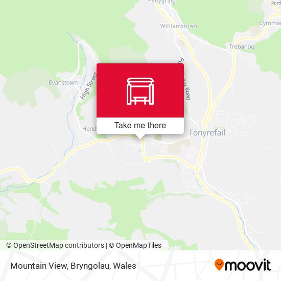 Mountain View, Bryngolau map