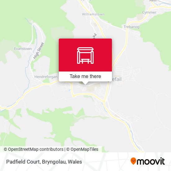 Padfield Court, Bryngolau map