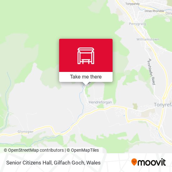 Senior Citizens Hall, Gilfach Goch map
