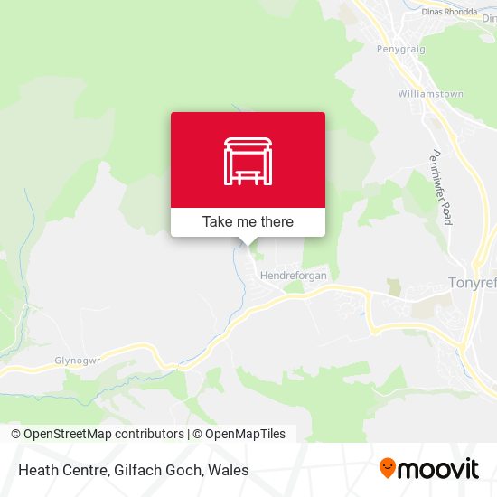 Heath Centre, Gilfach Goch map