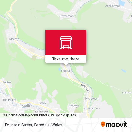Fountain Street, Ferndale map