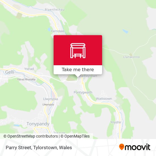 Parry Street, Tylorstown map