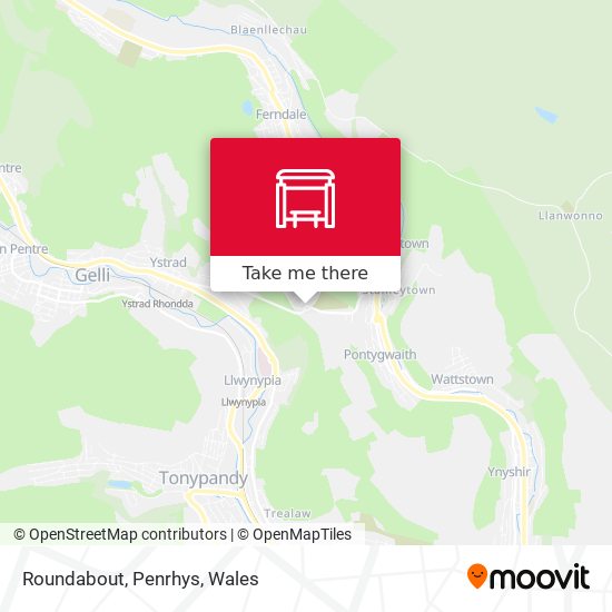 Roundabout, Penrhys map
