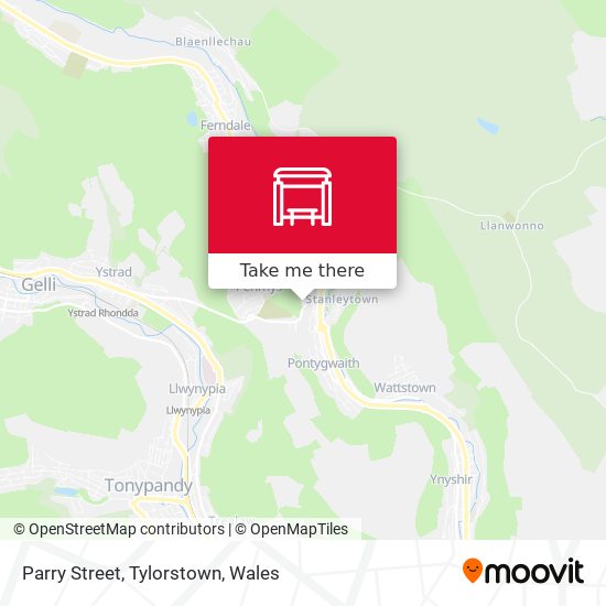 Parry Street, Tylorstown map