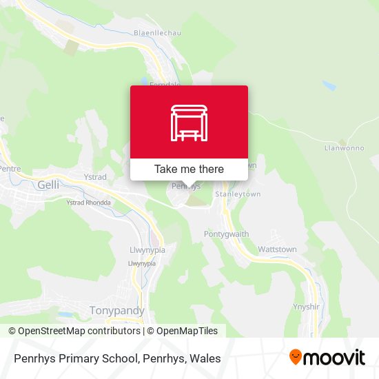 Penrhys Primary School, Penrhys map