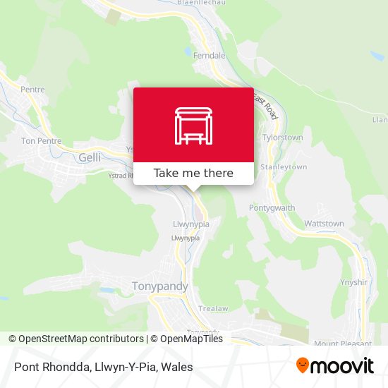 Pont Rhondda, Llwyn-Y-Pia map