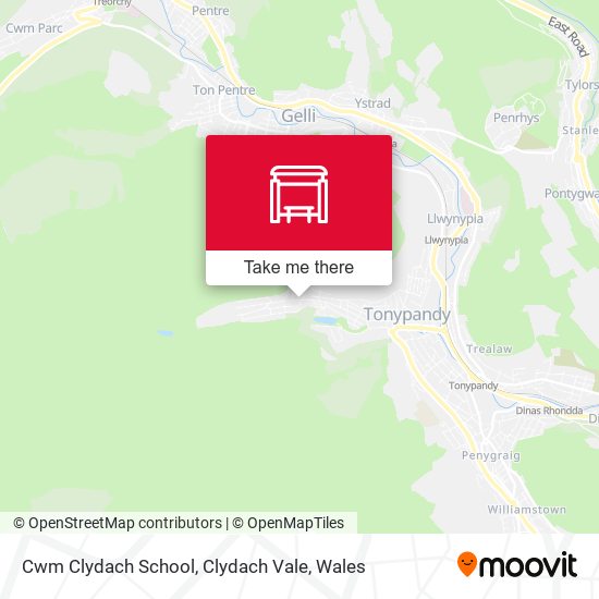 Cwm Clydach School, Clydach Vale map