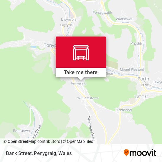 Bank Street, Penygraig map