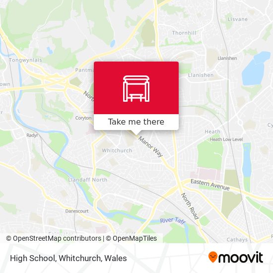 High School, Whitchurch map