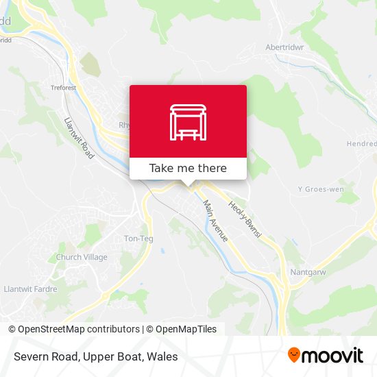 Severn Road, Upper Boat map
