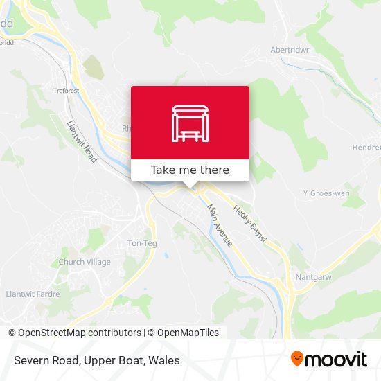 Severn Road, Upper Boat map
