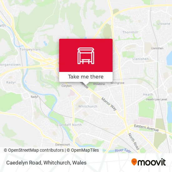 Caedelyn Road, Whitchurch map