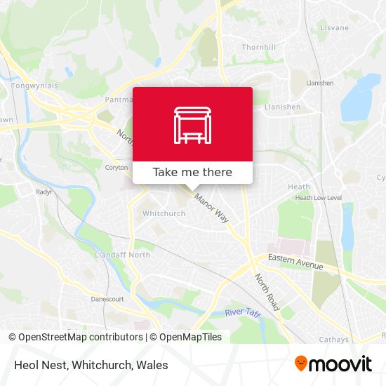 Heol Nest, Whitchurch map