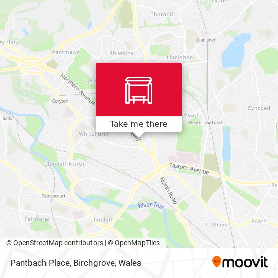 Pantbach Place, Birchgrove map