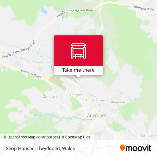 Shop Houses, Llwydcoed map