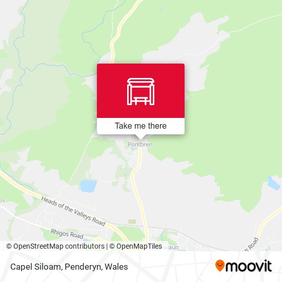 Capel Siloam, Penderyn map
