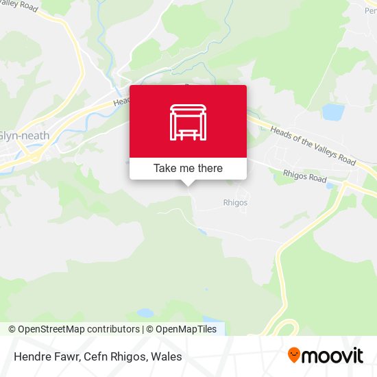 Hendre Fawr, Cefn Rhigos map