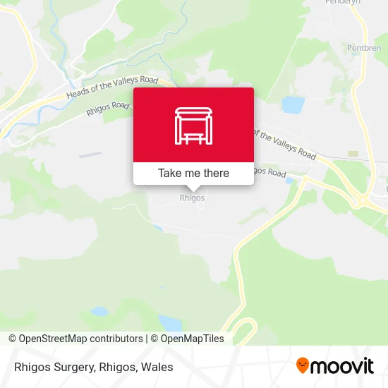 Rhigos Surgery, Rhigos map