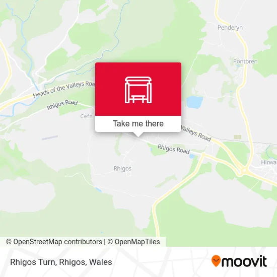 Rhigos Turn, Rhigos map