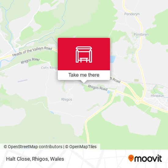 Halt Close, Rhigos map