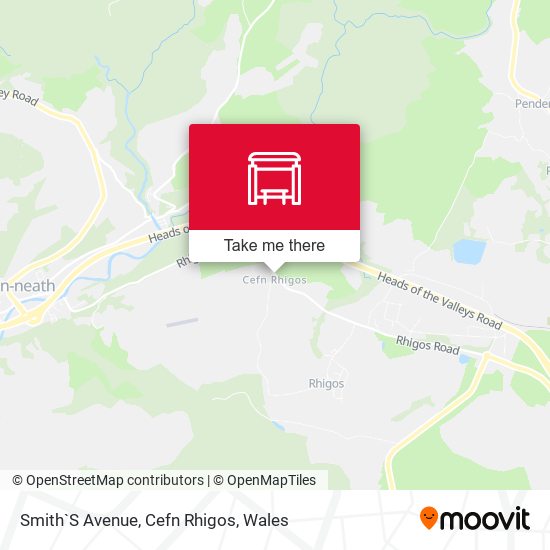 Smith`S Avenue, Cefn Rhigos map