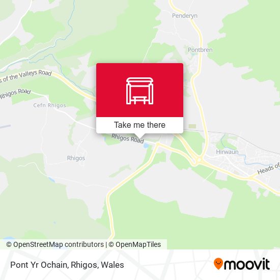 Pont Yr Ochain, Rhigos map