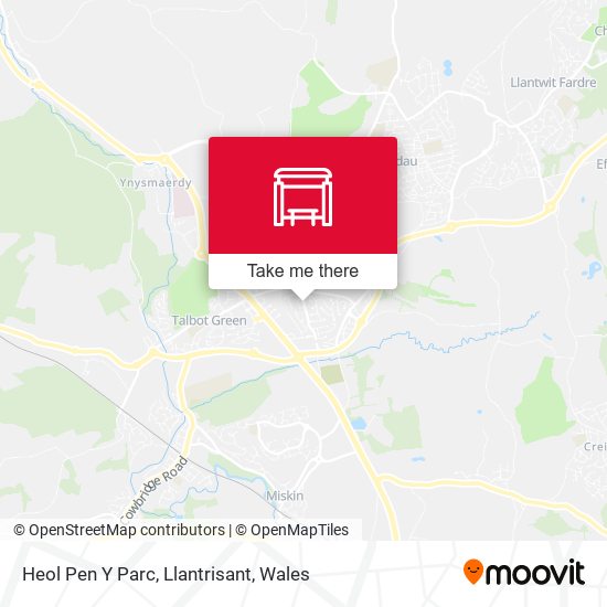 Heol Pen Y Parc, Llantrisant map