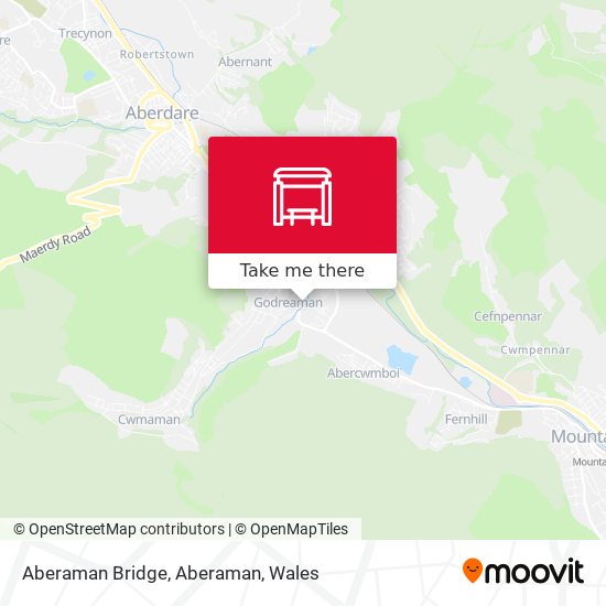 Aberaman Bridge, Aberaman map