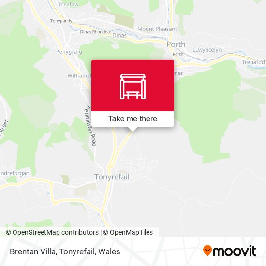 Brentan Villa, Tonyrefail map