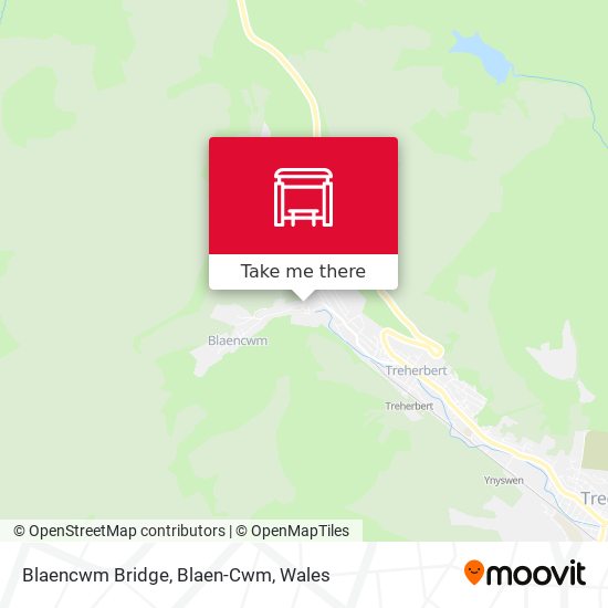 Blaencwm Bridge, Blaen-Cwm map